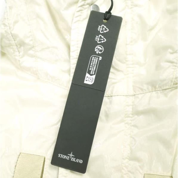 STONE ISLAND ストーンアイランド 24AW NYLON PANAMA WITH NEW SILK LIGHT GARMENT DYED ボアフーデッドジャケット 8115Q0819 XL Biscuit |  | 03