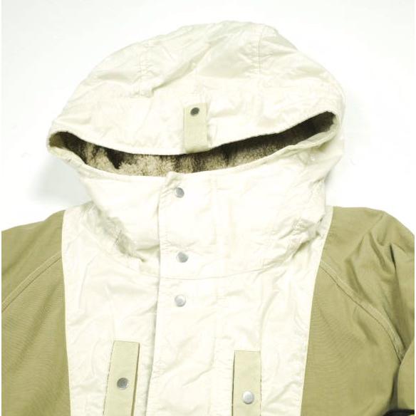 STONE ISLAND ストーンアイランド 24AW NYLON PANAMA WITH NEW SILK LIGHT GARMENT DYED ボアフーデッドジャケット 8115Q0819 XL Biscuit |  | 04