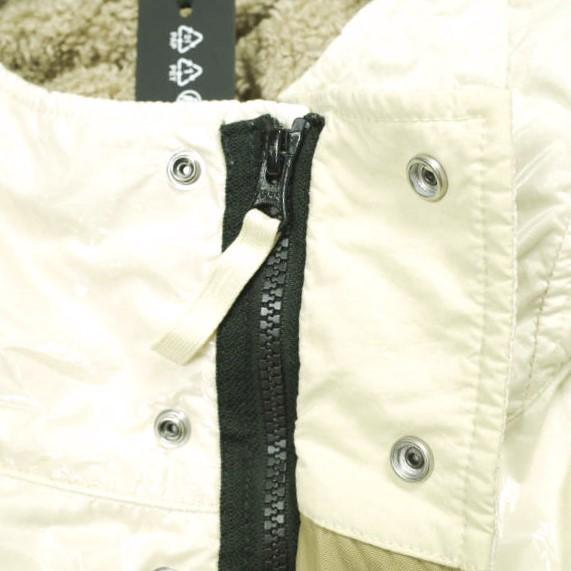 STONE ISLAND ストーンアイランド 24AW NYLON PANAMA WITH NEW SILK LIGHT GARMENT DYED ボアフーデッドジャケット 8115Q0819 XL Biscuit |  | 05