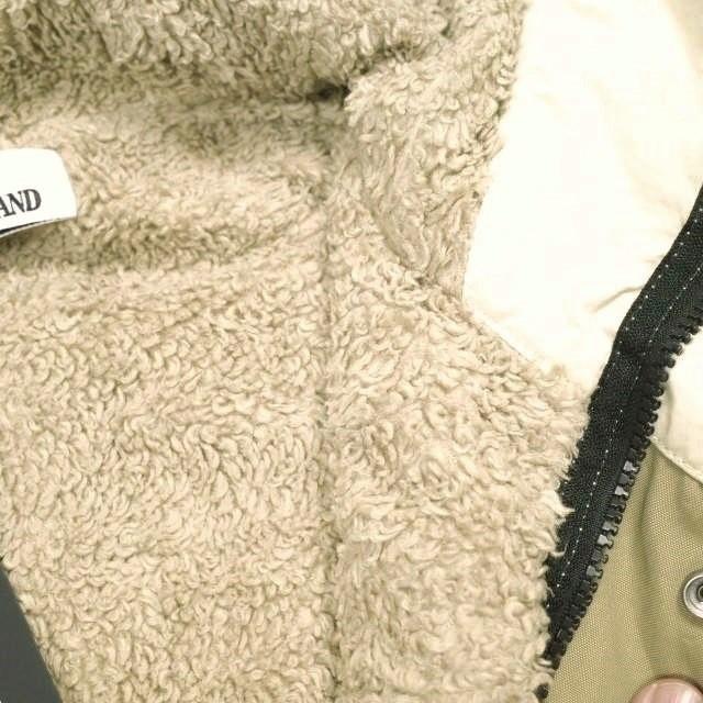 STONE ISLAND ストーンアイランド 24AW NYLON PANAMA WITH NEW SILK LIGHT GARMENT DYED ボアフーデッドジャケット 8115Q0819 XL Biscuit |  | 06