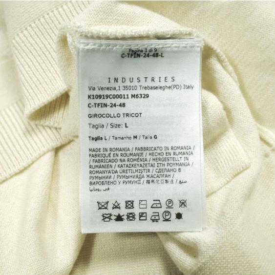 MONCLER モンクレール 25SS スリーブアイコン ハイゲージ シルクコットンショートスリーブ ニット K10919C00011 M6329 L CREAM セーター |  | 08