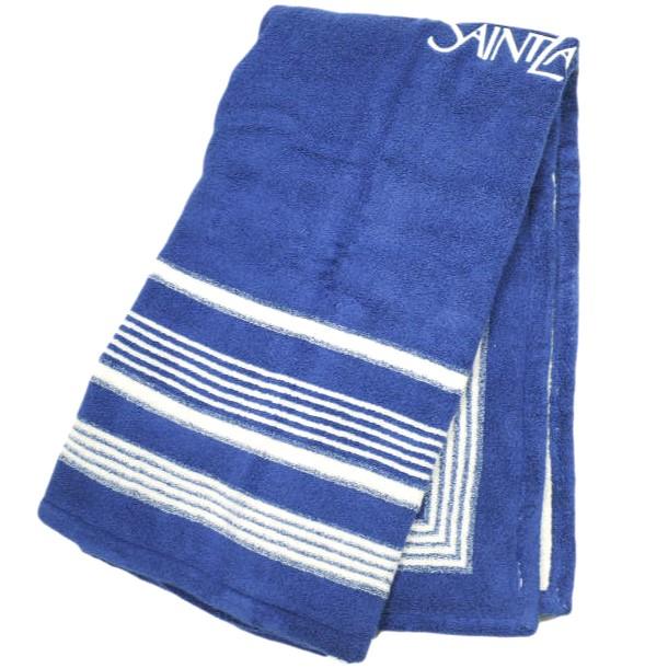 新品 SAINT LAURENT サンローラン BEACH TOWEL SQUARED ロゴ ビーチタオル 802295 YCL36 CAPRI BLUE 大判サイズ バスタオル 定価44,000円 |  | 02