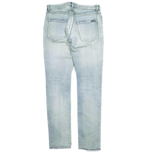 SAINT LAURENT サンローラン 日本製 D02 SKINNY-FIT JEANS ダメージ加工スキニーデニムパンツ 527389 YJ507 31 SANTA MONICA BLUE |  | 01