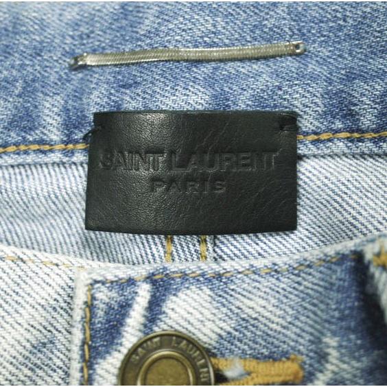 SAINT LAURENT サンローラン 日本製 D02 SKINNY-FIT JEANS ダメージ加工スキニーデニムパンツ 527389 YJ507 31 SANTA MONICA BLUE |  | 03