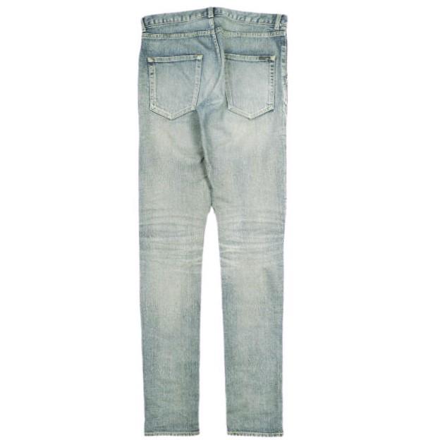 SAINT LAURENT サンローラン 日本製 D02 WHISKERED SKINNY JEANS ヴィンテージ加工スキニーデニムパンツ 527389 YB477 30 Indigo ジーンズ |  | 01