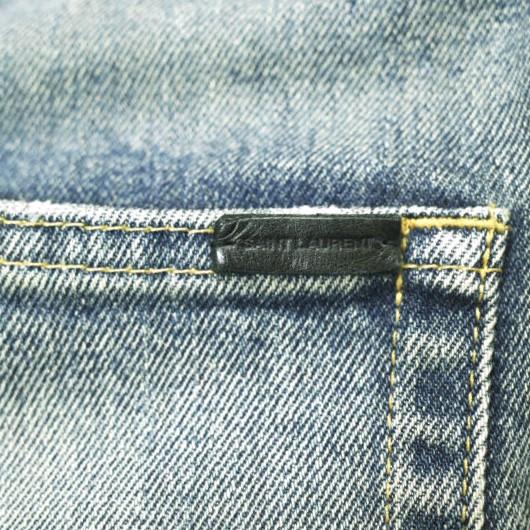 SAINT LAURENT サンローラン 日本製 D02 WHISKERED SKINNY JEANS ヴィンテージ加工スキニーデニムパンツ 527389 YB477 30 Indigo ジーンズ |  | 07