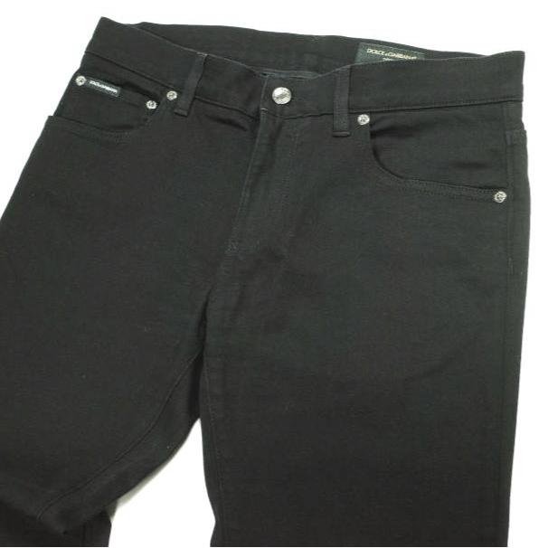 DOLCE＆GABBANA ドルチェアンドガッバーナ イタリア製 ロゴプレート付き ブラックスキニーデニムパンツ GY07LD / G8GW6 48 Black ジーンズ |  | 03