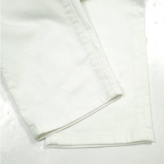 DOLCE＆GABBANA ドルチェアンドガッバーナ ロゴプレート付き ホワイトスリムデニムパンツ GY07CD / G8JR8 48 WHITE スキニー ジーンズ |  | 08