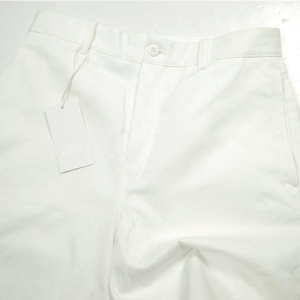 新品 ZARA ザラ BERMUDA RELAXED FIT バミューダペインターショーツ 1957/401/250 40 WHITE ショートパンツ ボトムス g24029 |  | 04