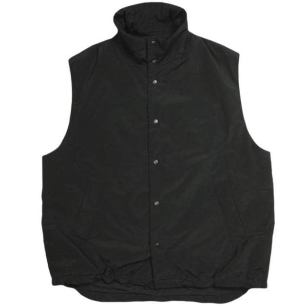 ATON エイトン 日本製 TECHNO COTTON PADDED VEST テクノコットンパデッドベスト JKAGSW0905 06(L) BLACK 中綿 定価86,900円 アウター ATON エイトン 日本製 TECHNO COTTON PADDED VEST テクノコットンパ