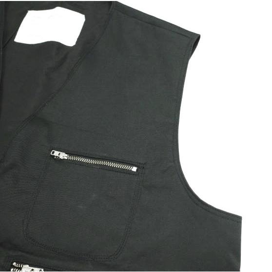 CAMIEL FORTGENS カミエル フォートヘンス フランス製 ZIP VEST WATER REPELLENT COTTON 撥水コットン ジップベスト M BLACK ジレ g24035 |  | 05