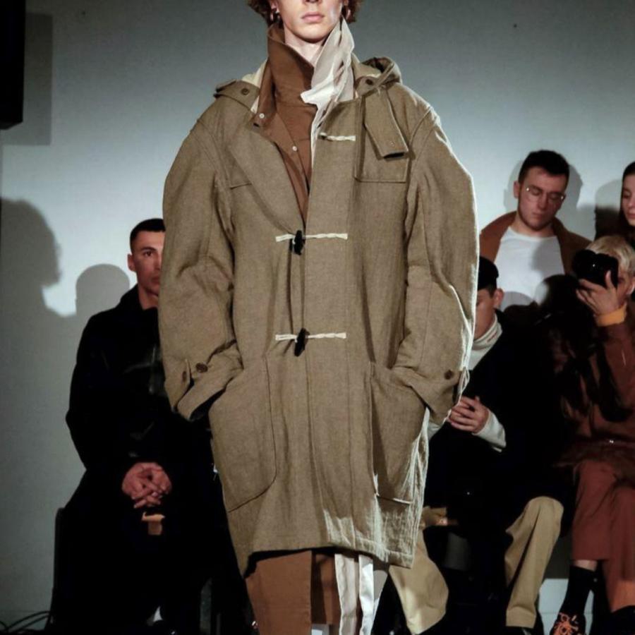 HED MAYNER ヘドメイナー 19AW DUFFLE COAT ダッフルコート S Olive Green アウター g24036 |  | 03