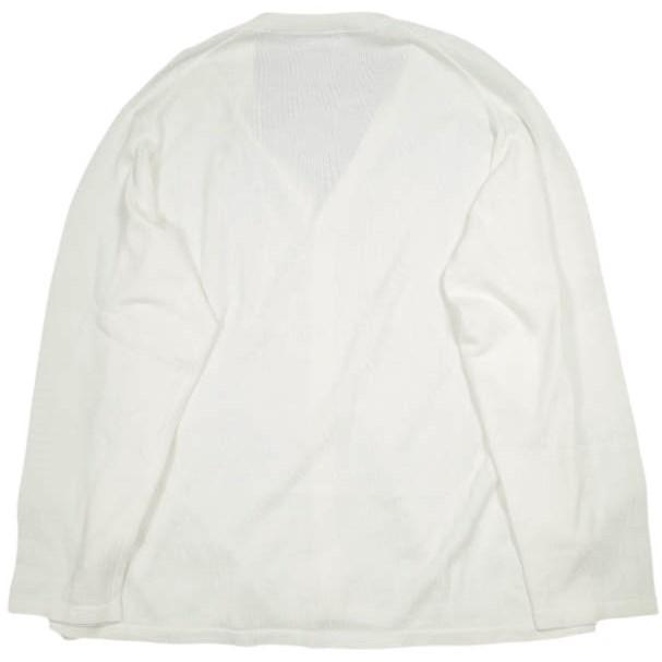 Graphpaper グラフペーパー 日本製 Suvin Cotton Oversized Cardigan スビンコットン オーバーサイズカーディガン GM17-S-202 WHITE ニット |  | 01