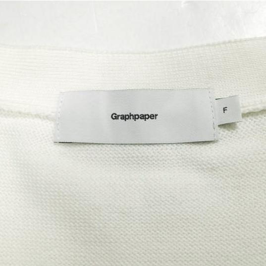 Graphpaper グラフペーパー 日本製 Suvin Cotton Oversized Cardigan スビンコットン オーバーサイズカーディガン GM17-S-202 WHITE ニット |  | 02