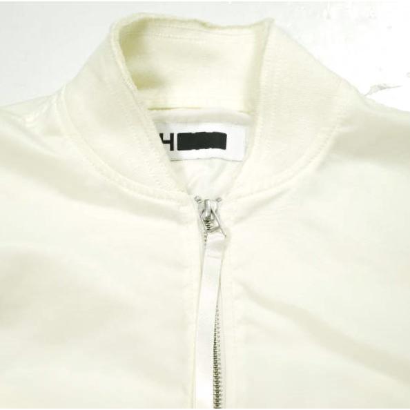 H BEAUTY＆YOUTH エイチ ビューティーアンドユース 日本製 NYLON TWILL SHORT MA-1 JACKET フライトジャケット 1625-243-4698 S OFF WHITE |  | 04