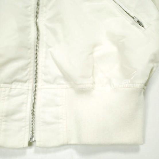 H BEAUTY＆YOUTH エイチ ビューティーアンドユース 日本製 NYLON TWILL SHORT MA-1 JACKET フライトジャケット 1625-243-4698 S OFF WHITE |  | 05