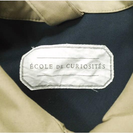 ECOLE DE CURIOSITES エコールドキュリオジテ フランス製 ボンディング シングルトレンチコート M BEIGE ステンカラー ベルテッド g24068 |  | 02