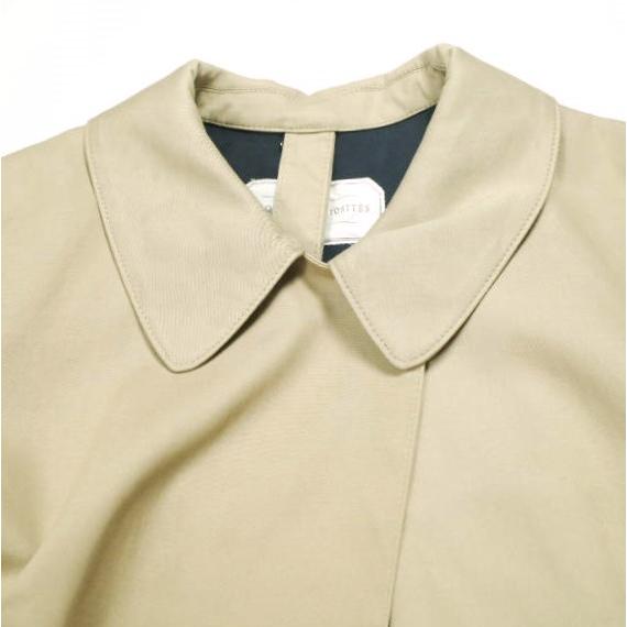 ECOLE DE CURIOSITES エコールドキュリオジテ フランス製 ボンディング シングルトレンチコート M BEIGE ステンカラー ベルテッド g24068 |  | 03