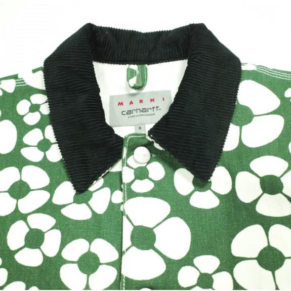 MARNI x carhartt WIP マルニ カーハート 23SS SUNFLOWER OG CHORE COAT フローラルカバーオール GUMU031289 S Forest Green チョアコート |  | 04