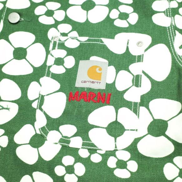 MARNI x carhartt WIP マルニ カーハート 23SS SUNFLOWER OG CHORE COAT フローラルカバーオール GUMU031289 S Forest Green チョアコート |  | 05