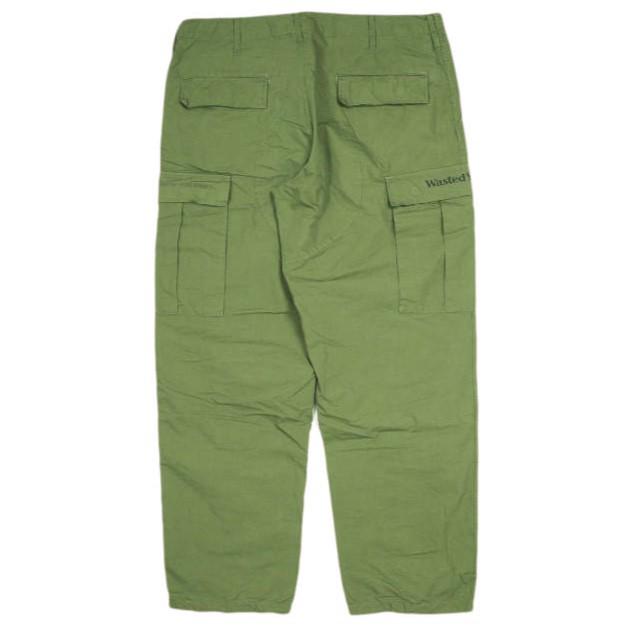 WASTED YOUTH ウェイステッドユース 日本製 Cargo Pants コットンナイロン カーゴパンツ L Olive Drab VERDY ボトムス g24098 |  | 01