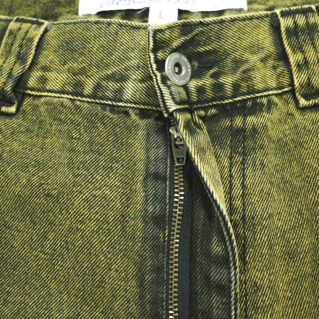 POLAR SKATE CO. ポーラー スケートカンパニー BIG BOY JEANS ビッグボーイジーンズ L YELLOW BLACK ワイド バギー デニムパンツ ボトムス |  | 04