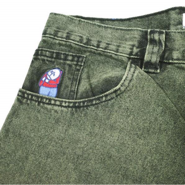 POLAR SKATE CO. ポーラー スケートカンパニー BIG BOY JEANS ビッグボーイジーンズ L MINT BLACK ワイド バギー デニムパンツ g24100 |  | 06