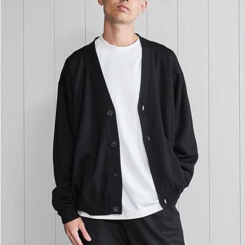 H BEAUTY＆YOUTH エイチ ビューティーアンドユース SOLID WOOL V NECK CARDIGAN ソリッドウールVネックカーディガン 1228-106-0664 S BLACK |  | 02