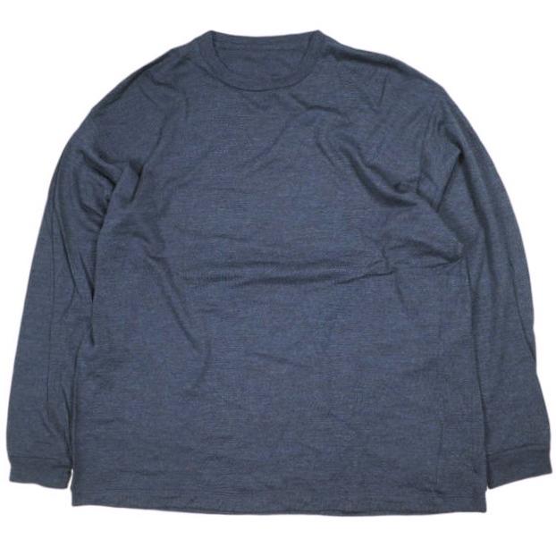 KOTI BEAUTY＆YOUTH コティ ビューティーアンドユース 23SS 日本製 メリノウールロングスリーブカットソー 1212-214-7902 M NAVY アローズ | 