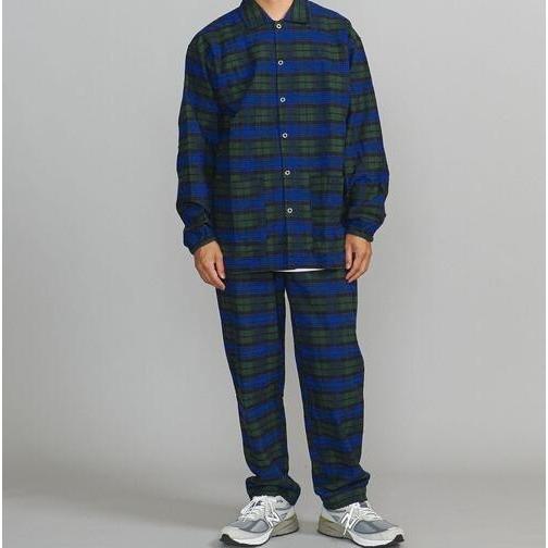 BEAUTY＆YOUTH UNITED ARROWS ビューティーアンドユース ネルチェック パジャマセット L Blackwatch セットアップ シャツ＆パンツ |  | 01