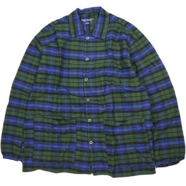 BEAUTY＆YOUTH UNITED ARROWS ビューティーアンドユース ネルチェック パジャマセット L Blackwatch セットアップ シャツ＆パンツ |  | 02