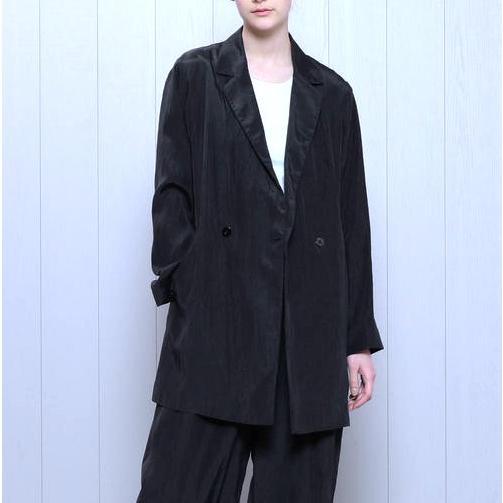 H BEAUTY＆YOUTH エイチ ビューティーアンドユース 日本製 LOOSE JACKET レーヨンルーズダブルジャケット 1625-260-4352 S NAVY テーラード |  | 02