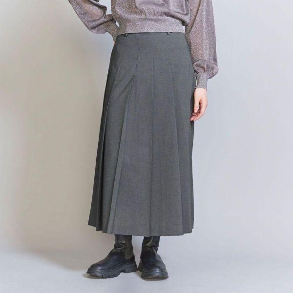 BEAUTY＆YOUTH UNITED ARROWS ビューティーアンドユース ユナイテッドアローズ ワイドプリーツスカート 1624-199-3840 M NAVY ロング |  | 02