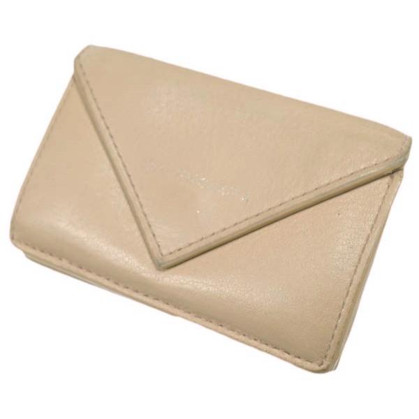 BALENCIAGA バレンシアガ PAPER TINY 三つ折り財布 391446 DLQ0N ベージュ レザー ミニウォレット g24149 |  | 02