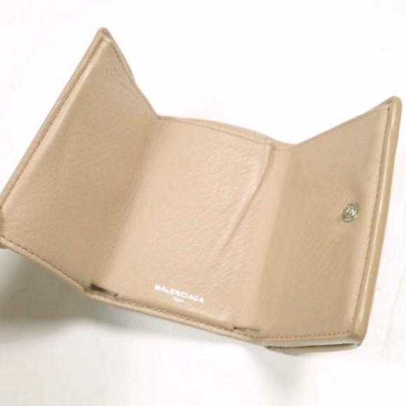 BALENCIAGA バレンシアガ PAPER TINY 三つ折り財布 391446 DLQ0N ベージュ レザー ミニウォレット g24149 |  | 03