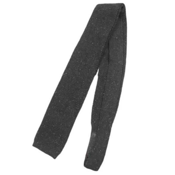 District UNITED ARROWS ディストリクト ユナイテッドアローズ イタリア製 ウールネップニットタイ BLACK ネクタイ g24159 |  | 01