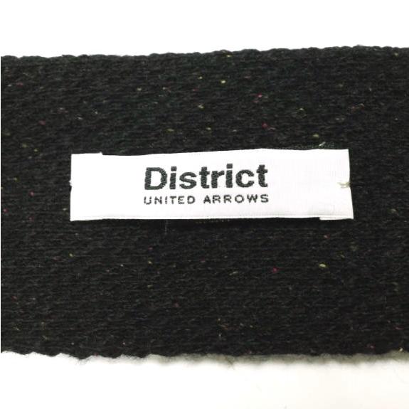 District UNITED ARROWS ディストリクト ユナイテッドアローズ イタリア製 ウールネップニットタイ BLACK ネクタイ g24159 |  | 02