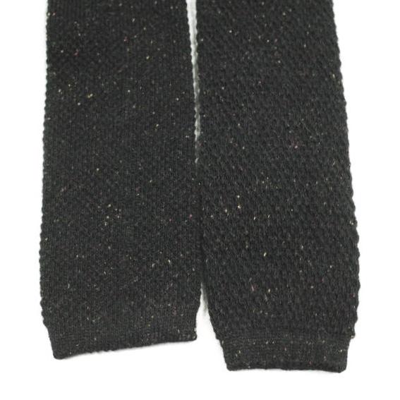 District UNITED ARROWS ディストリクト ユナイテッドアローズ イタリア製 ウールネップニットタイ BLACK ネクタイ g24159 |  | 03