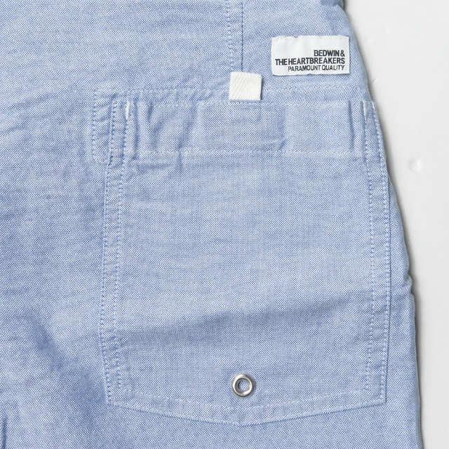 ベドウィン BEDWIN & THE HEARTBREAKERS 日本製 3/L OX BICOLOR PANTS FADED 「DIZZY」 バイカラースイムショーツ 14SB4306 1 SAX ショートパンツ ライン |  | 08