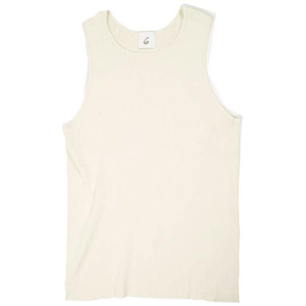 6 ROKU BEAUTY＆YOUTH UNITED ARROWS ロク ビューティーアンドユース ユナイテッドアローズ リブタンクトップ 8618-199-0141 Free ベージュ | 