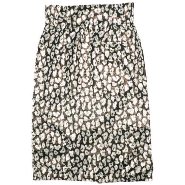 PHEENY フィーニー 日本製 Leopard Jacquared Font Zip Skirt レオパードラメスカート PA17-SK03 2 BROWN ボトムス g24163 |  | 01