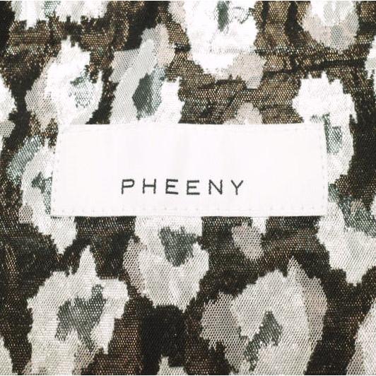 PHEENY フィーニー 日本製 Leopard Jacquared Font Zip Skirt レオパードラメスカート PA17-SK03 2 BROWN ボトムス g24163 |  | 03