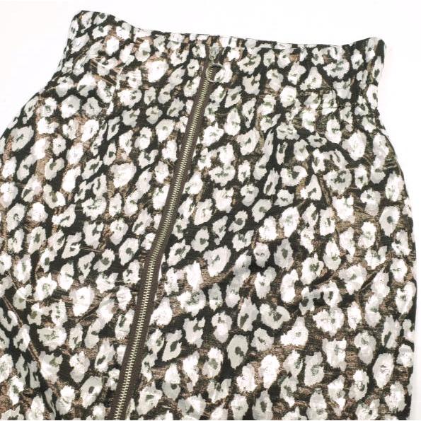 PHEENY フィーニー 日本製 Leopard Jacquared Font Zip Skirt レオパードラメスカート PA17-SK03 2 BROWN ボトムス g24163 |  | 04