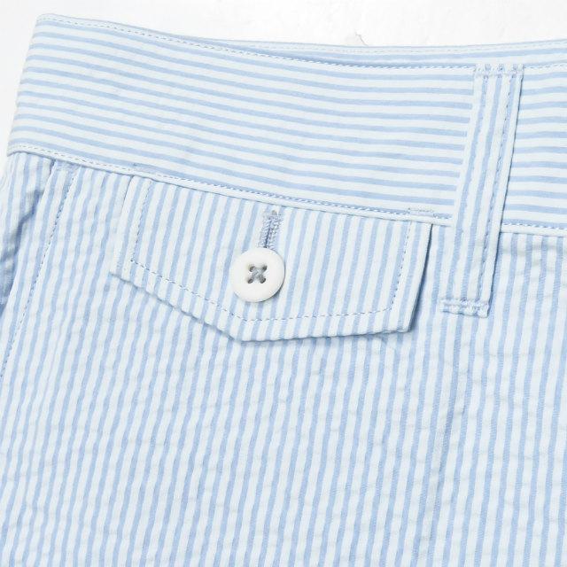 新品 BEDWIN ＆ THE HEARTBREAKERS ベドウィン 4/L SEERSUCKER PANTS 「MANI」 シアサッカーストライプショーツ 3 SAX パンツ g2416 |  | 04