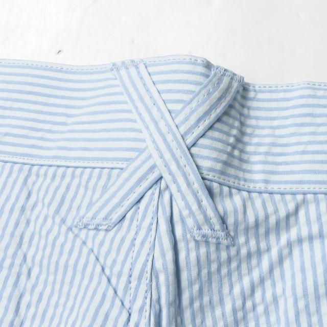 新品 BEDWIN ＆ THE HEARTBREAKERS ベドウィン 4/L SEERSUCKER PANTS 「MANI」 シアサッカーストライプショーツ 3 SAX パンツ g2416 |  | 07