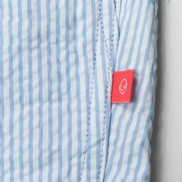 新品 BEDWIN ＆ THE HEARTBREAKERS ベドウィン 4/L SEERSUCKER PANTS 「MANI」 シアサッカーストライプショーツ 3 SAX パンツ g2416 |  | 09