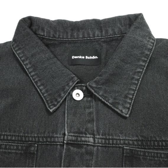新品 Danke Schon ダンケシェーン 25AW WEB＆DEPOT限定 DENIM JACKET オーバーサイズ デニムジャケット UNS25135-OT L ブラック Gジャン |  | 04