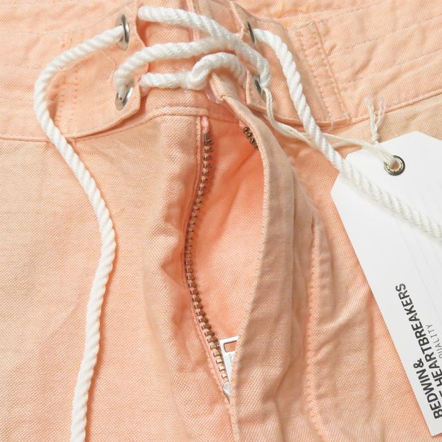 新品 BEDWIN ＆ THE HEARTBREAKERS ベドウィン 3/L OX BICOLOR PANTS FADED 「DIZZY」 バイカラースイムショーツ 3 オレンジ パンツ g2418 |  | 03