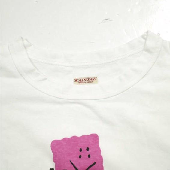 KAPITAL キャピタル 25SS 日本製 20/-天竺ルーキークルーT (PECKISH KAPpt) K2505SC209 XL WHITE/PINK 半袖 Tシャツ トップス g24195 |  | 03
