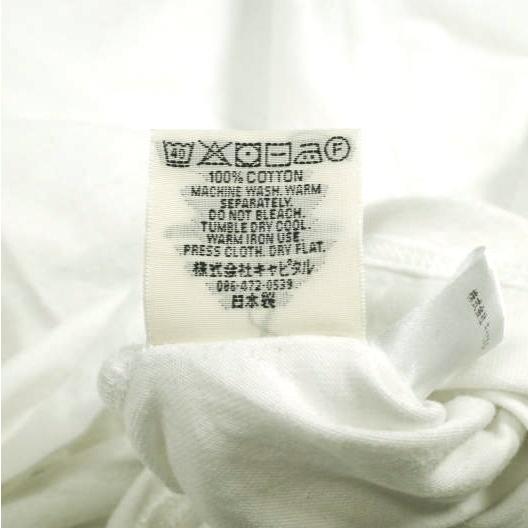 KAPITAL キャピタル 25SS 日本製 20/-天竺ルーキークルーT (PECKISH KAPpt) K2505SC209 XL WHITE/PINK 半袖 Tシャツ トップス g24195 |  | 06